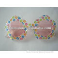 Colorful plastic dance party glasses, funny party glasses